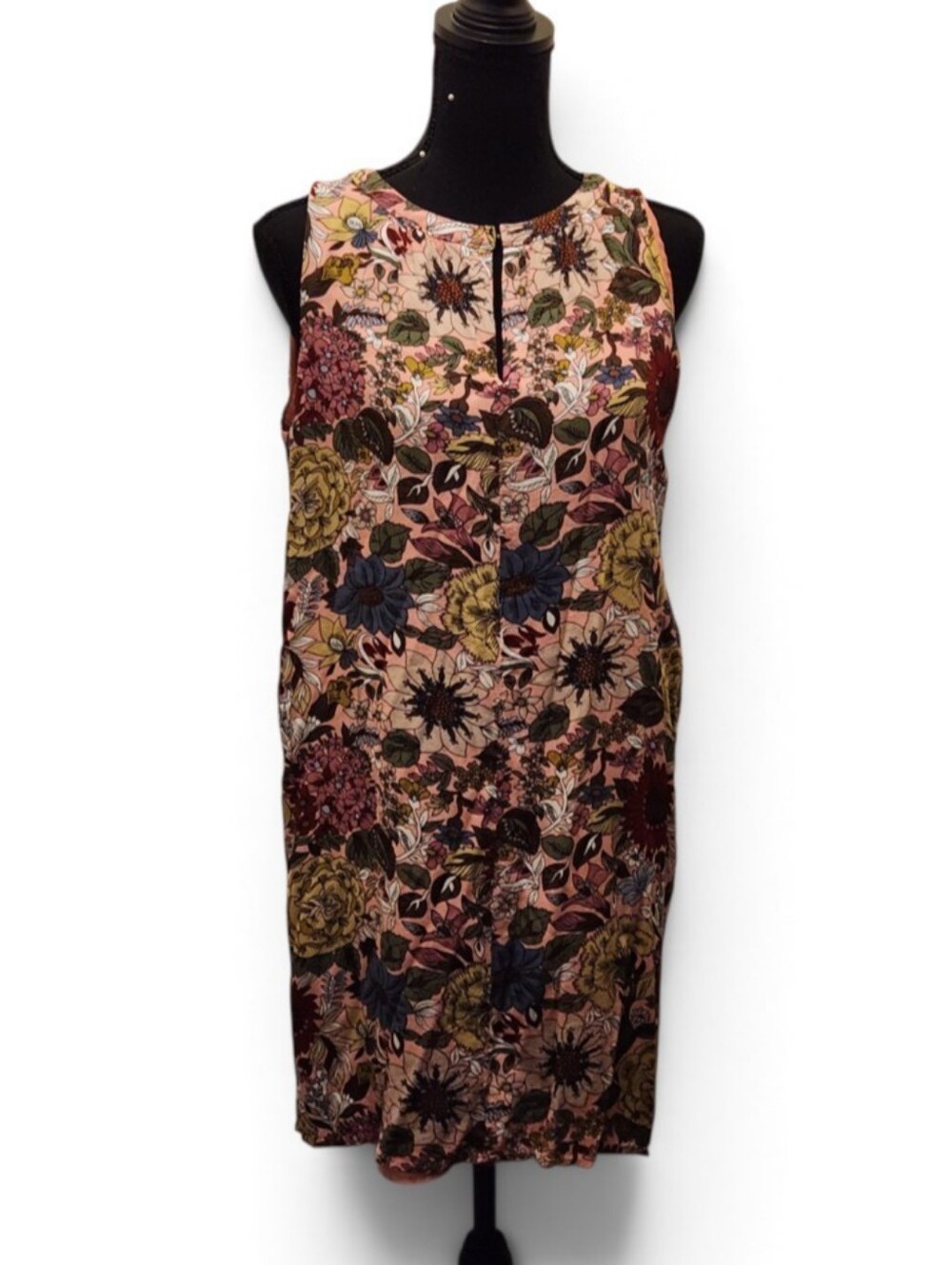 Loft Floral Medium Sleeveless Mini Dress